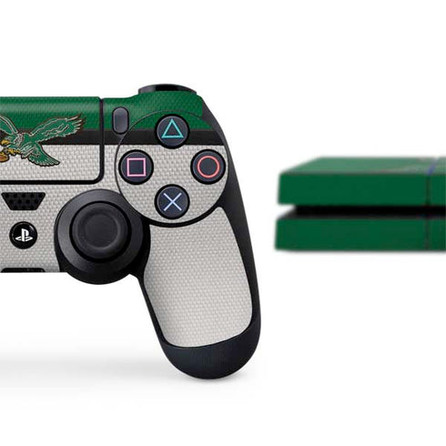 NFL Philadelphia Eagles Vintage PS4 Console and Controller Bundle Skin