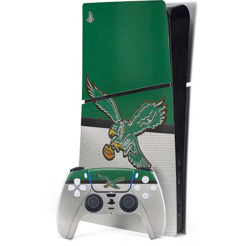 NFL Philadelphia Eagles Vintage PS5 Slim Digital Edition Bundle Skin