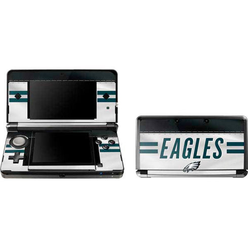 NFL Philadelphia Eagles White Striped 3DS (2011) Skin