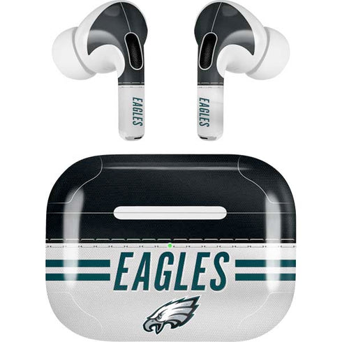 NFL Philadelphia Eagles White Striped Apple AirPods Pro Skin