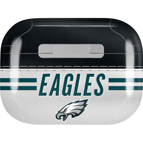 NFL Philadelphia Eagles White Striped Apple AirPods Pro Skin