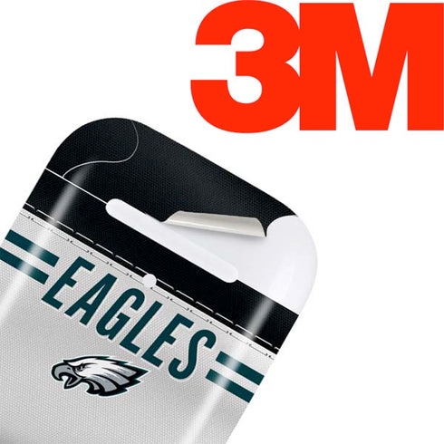 NFL Philadelphia Eagles White Striped Apple AirPods Skin