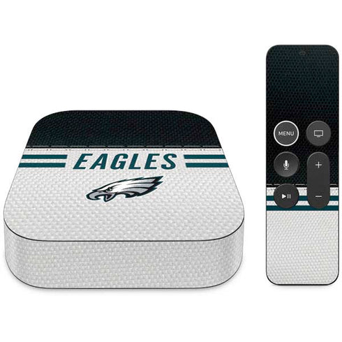 NFL Philadelphia Eagles White Striped Apple TV Skin