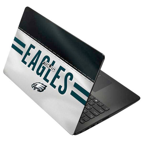 NFL Philadelphia Eagles White Striped Asus X502CA 15.6 Skin