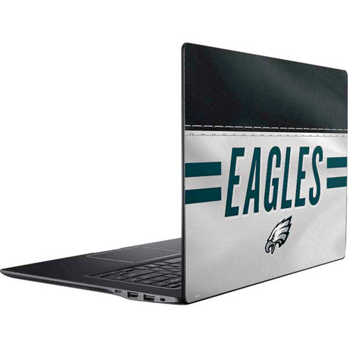 NFL Philadelphia Eagles White Striped Ativ Book 9 (15.6in 2014) Skin
