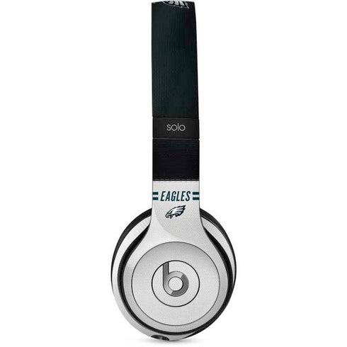 NFL Philadelphia Eagles White Striped Beats Solo 2 Wired Skin