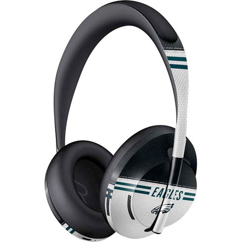 NFL Philadelphia Eagles White Striped Bose Noise Cancelling Headphones 700 Skin