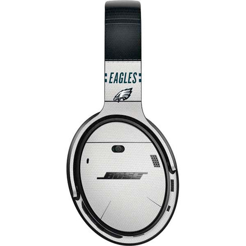 NFL Philadelphia Eagles White Striped Bose QuietComfort 35 Headphones Skin