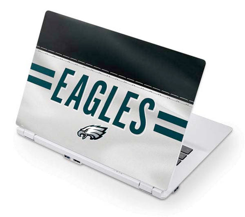 NFL Philadelphia Eagles White Striped Acer Chromebook Skin