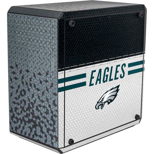 NFL Philadelphia Eagles White Striped Cooler Master MasterBox Q300L Mini Tower Skin