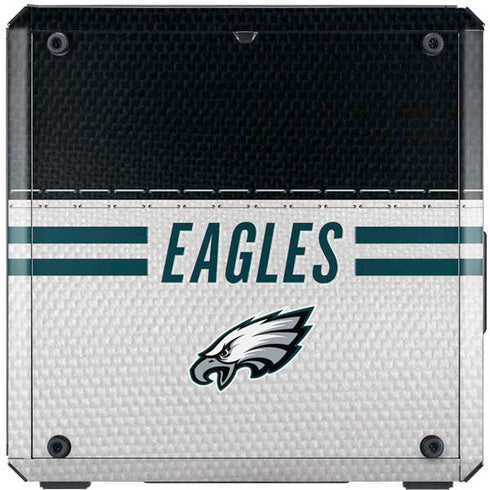 NFL Philadelphia Eagles White Striped Cooler Master MasterBox Q300L Mini Tower Skin