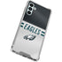 NFL Philadelphia Eagles White Striped Galaxy A13 5G Clear Case