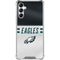 NFL Philadelphia Eagles White Striped Galaxy A15 5G Clear Case