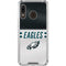 NFL Philadelphia Eagles White Striped Galaxy A30 Clear Case