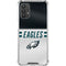NFL Philadelphia Eagles White Striped Galaxy A32 5G Clear Case