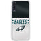 NFL Philadelphia Eagles White Striped Galaxy A50 Clear Case