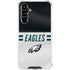 NFL Philadelphia Eagles White Striped Galaxy A54 5G Clear Case