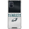 NFL Philadelphia Eagles White Striped Galaxy A71 5G Clear Case