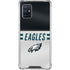 NFL Philadelphia Eagles White Striped Galaxy A71 5G Clear Case