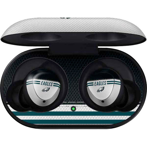 NFL Philadelphia Eagles White Striped Galaxy Buds Skin