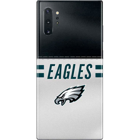 NFL Philadelphia Eagles White Striped Galaxy Note 10 Plus Skin