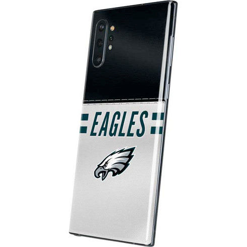 NFL Philadelphia Eagles White Striped Galaxy Note 10 Plus Skin