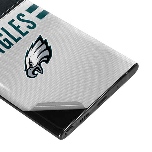 NFL Philadelphia Eagles White Striped Galaxy Note 10 Plus Skin