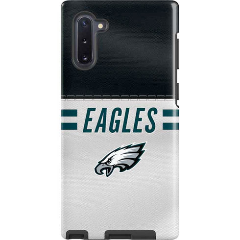 NFL Philadelphia Eagles White Striped Galaxy Note 10 Pro Case