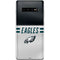 NFL Philadelphia Eagles White Striped Galaxy S10 Plus Skin