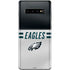 NFL Philadelphia Eagles White Striped Galaxy S10 Plus Skin