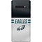 NFL Philadelphia Eagles White Striped Galaxy S10 Skin