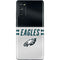 NFL Philadelphia Eagles White Striped Galaxy S20 Fan Edition Skin
