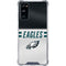 NFL Philadelphia Eagles White Striped Galaxy S20 FE Clear Case
