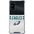 NFL Philadelphia Eagles White Striped Galaxy S20 FE Clear Case