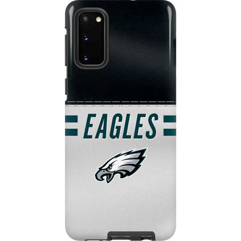 NFL Philadelphia Eagles White Striped Galaxy S20 Pro Case