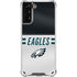 NFL Philadelphia Eagles White Striped Galaxy S21 Plus 5G Clear Case