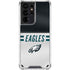 NFL Philadelphia Eagles White Striped Galaxy S21 Ultra 5G Clear Case