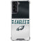 NFL Philadelphia Eagles White Striped Galaxy S22 Clear Case
