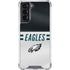NFL Philadelphia Eagles White Striped Galaxy S22 Clear Case
