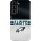NFL Philadelphia Eagles White Striped Galaxy S22 Pro Case
