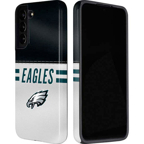 NFL Philadelphia Eagles White Striped Galaxy S22 Pro Case