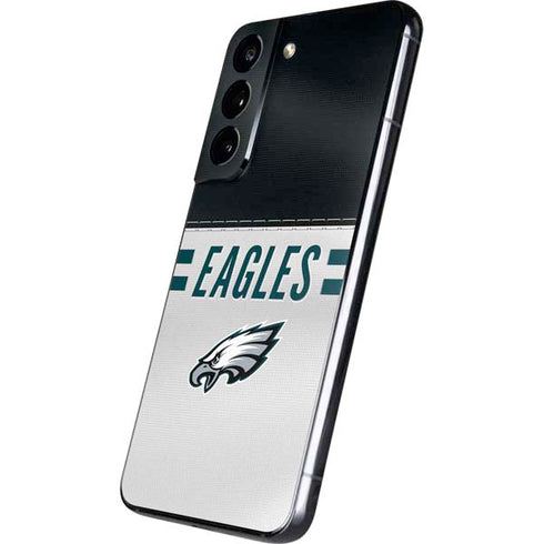 NFL Philadelphia Eagles White Striped Galaxy S22 Skin