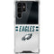 NFL Philadelphia Eagles White Striped Galaxy S22 Ultra Clear Case