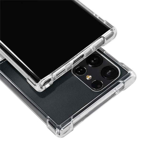 NFL Philadelphia Eagles White Striped Galaxy S22 Ultra Clear Case