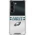 NFL Philadelphia Eagles White Striped Galaxy S23 Clear Case