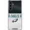 NFL Philadelphia Eagles White Striped Galaxy S23 FE Clear Case