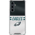 NFL Philadelphia Eagles White Striped Galaxy S23 FE Clear Case