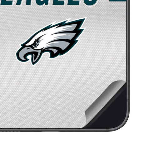 NFL Philadelphia Eagles White Striped Galaxy S23 FE Skin