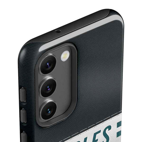 NFL Philadelphia Eagles White Striped Galaxy S23 Plus Pro Case