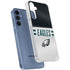 NFL Philadelphia Eagles White Striped Galaxy S24 Clear Case